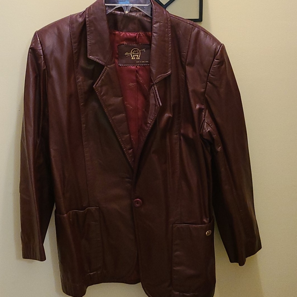 Etienne Aigner Genuine Leather Jacket